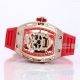 Copy Richard Mille Skull Watch 52-01 Skull Dial Rose Gold Case Red Rubber Strap (3)_th.jpg